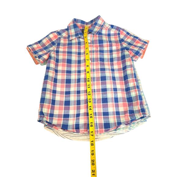 THE CHILDREN’S PLACE LOT OF 3 SHORT SLEEVE BUTTON DOWN SHIRTS FOR BOYS SIZE 4 - Picture 5 of 12